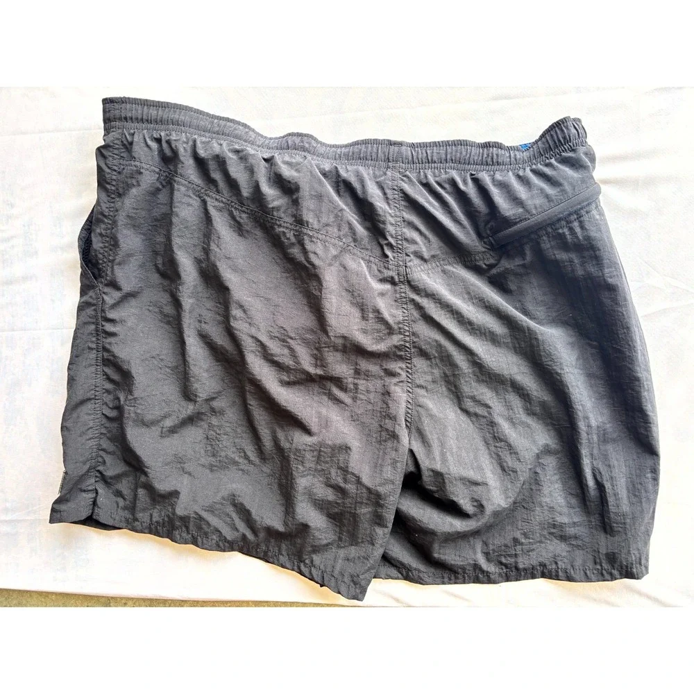 Speedo Swim Trunk Mens XL Black Nylon Logo Mesh Lined Drawstring Swim Wear Beach - Picture 2 of 8